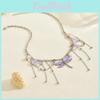 Dragonfly Pendant Necklace With Multilayer Tassels For Women Summer Fashion