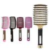Nylon Boar Bristle Brush Teeth Top Selling Vent Hair Brush Rubber Handle Detangling Hair Comb Oval Scalp Massage Brush for Women