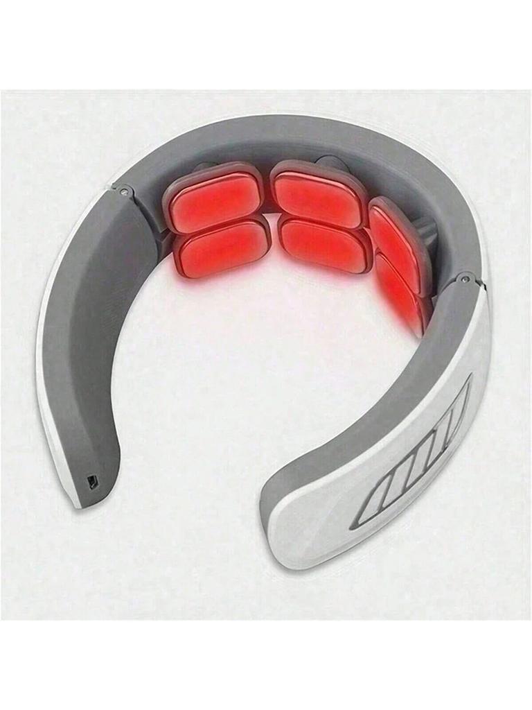 EMS Elektrický masážní přístroj na krční páteř Masáž krku a ramen Uvolnění obratlů Automatické vyhřívání Úleva Dobíjecí EMS