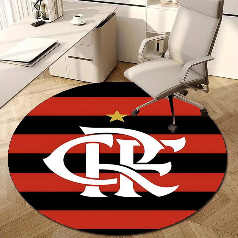 1pc Football Team (79) Design Printed Area Round Carpet for Bedroom Living Room Home Decor Rugs Mat Non Slip Mat Rug for Bedside