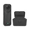 For Insta360 X5 PULUZ Dual-Batteries Charging Box Battery & Memory Card Storage Case (Black)