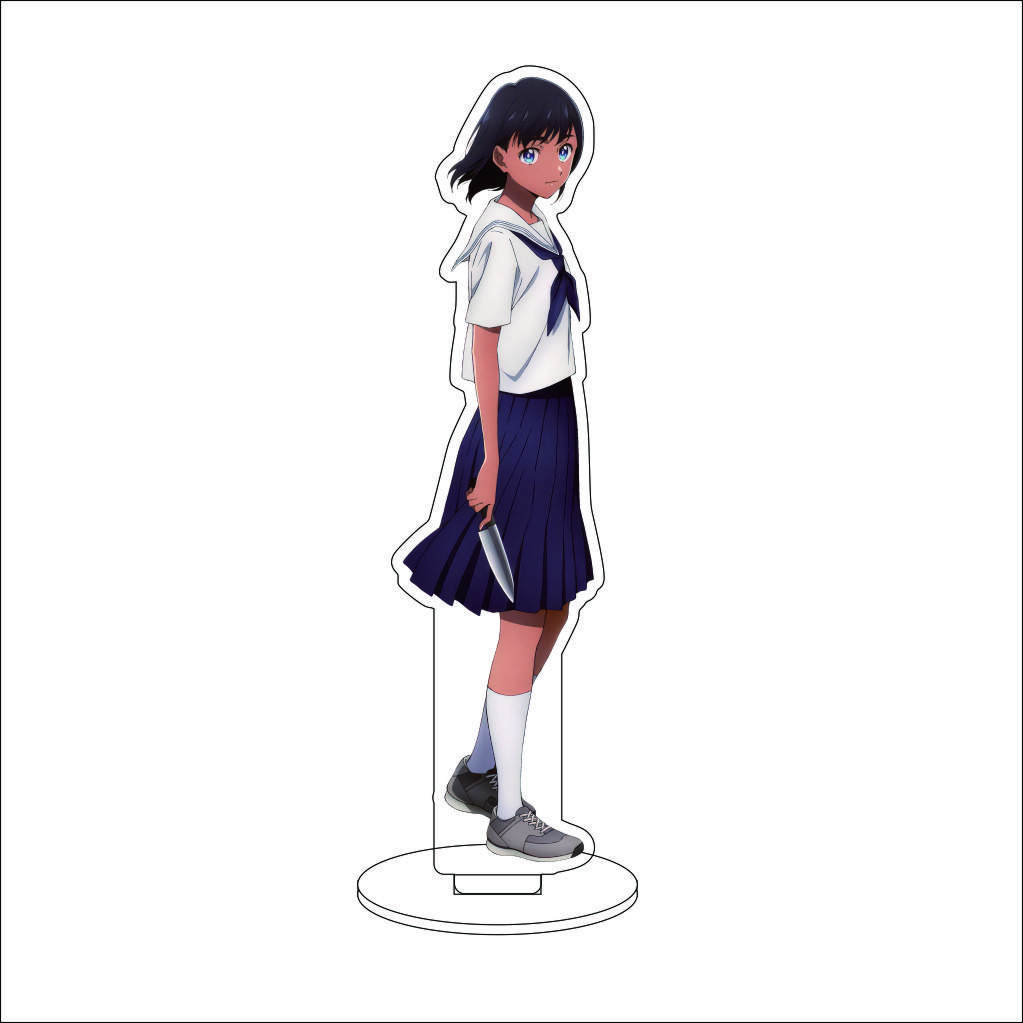 16CM Anime Summer Time Rendering Cosplay Acrylic Stand Ornaments Southern Hizuru Kofune Ushio Figure Stand Halloween Gifts