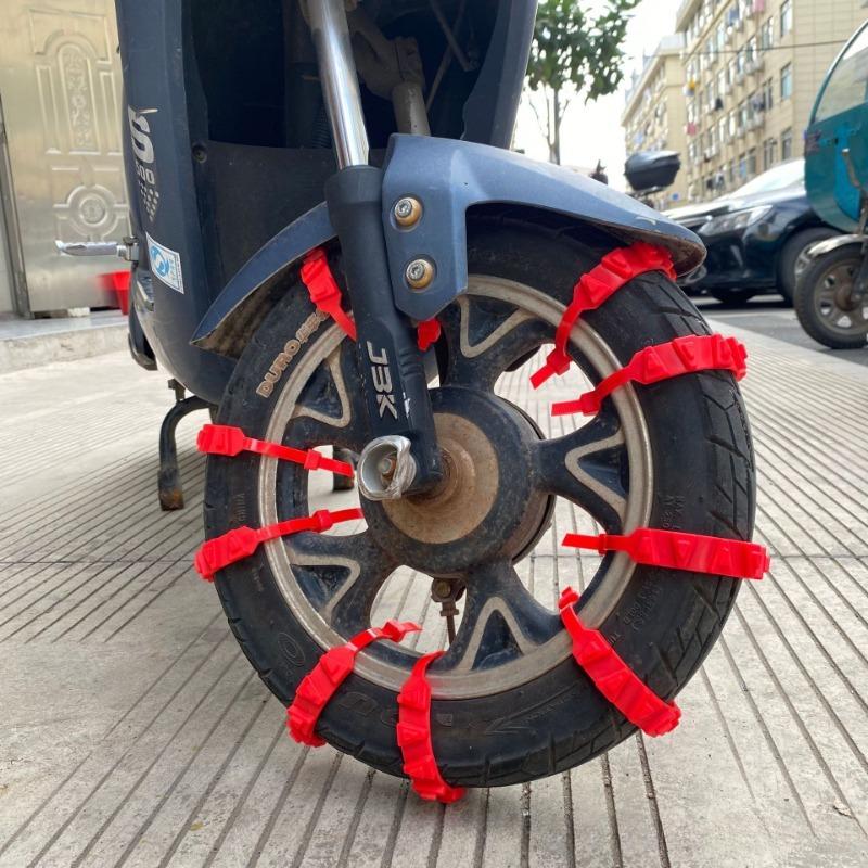 5/10Pcs Anti-Skid Snow Chains for Car Motorcycles Winter and Bad Terrain Wheels Anti-slip Emergency Universal Lockout Artifact