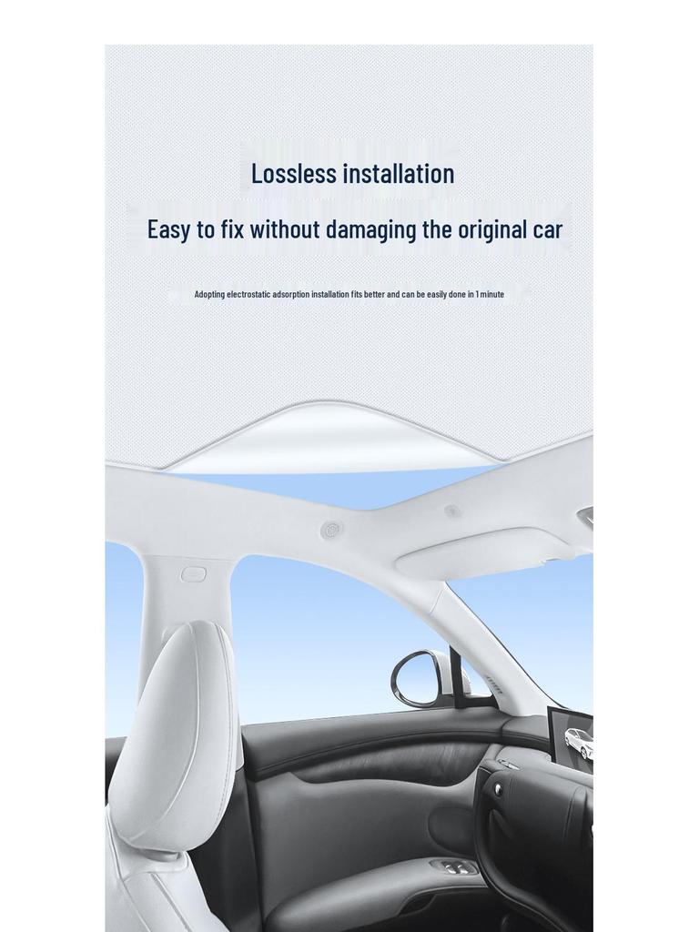 IM L6 2024 Model Sunroof Static Sunshade: Heat Insulation, Sun Protection, Privacy & Opaque Camping Baffle.