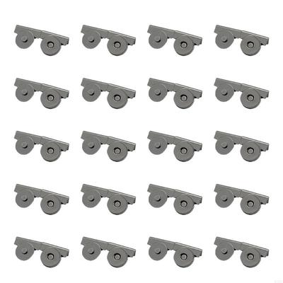 20 Paar Druckknöpfe Snaps Knöpfe Einfach zu installieren Bastelbedarf für Ledertasche KXRE