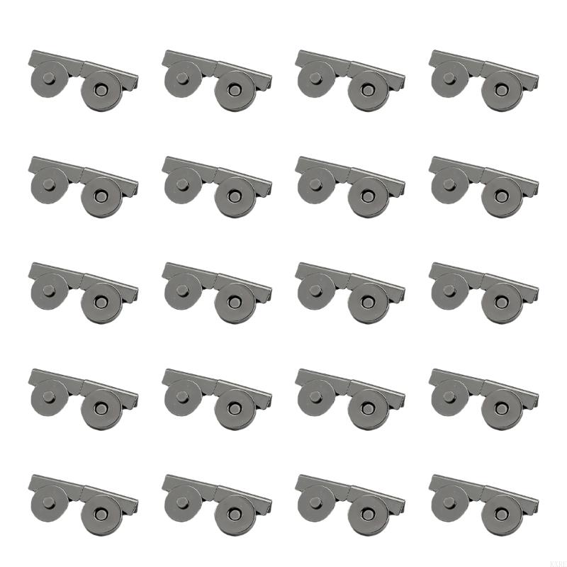 20 Pairs Snap Buttons Snaps Buttons Easy to Install Crafting Supplies for Leather Bag KXRE