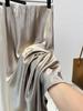 Silky Autumn 2024 Double-Sided Satin Floor-Length High-Waist Mermaid Maxi Skirt for Women