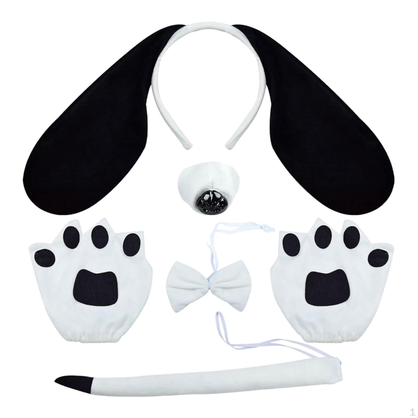 

Подарки в виде собачьих ушей и хвостов с перчатками-лапками для танцевального маскарада на сцене No Skirt