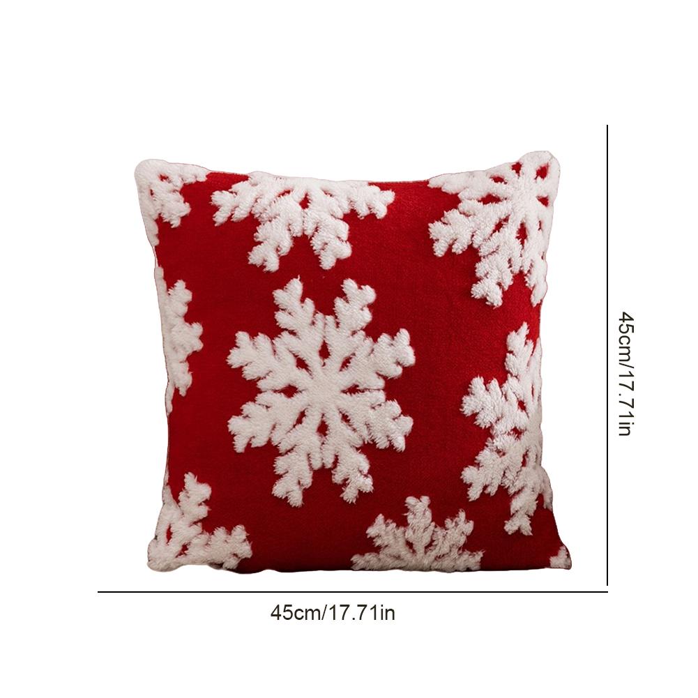 45x45cm Christmas Cushion Covers Decorations 2025 Winter Pillows Cover Decor Sofa Cover Snowflake Cushion Cases Home Decoration