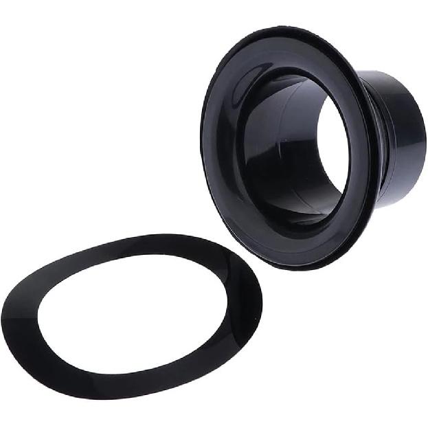 Kick Drum Enhancer, Bass Drum Enhancer Adjustable ABS Rubber Bass Drum Kick Enhancer with Protection Sticker Bass Drum Head Port Hole Protector