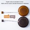 Mini Tape 150cm Double Scale Retractable Key Chain Design Retro Faux Leather Measure Ruler Sewing Tools