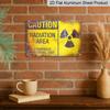 2D Flat Vintage Warning Radiation Hazard Metal Signage - Kitchen, Garage, Men'S Cave and Living Room Decorations with Vintage Wall Art and Easy