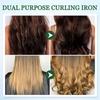 Mini Dual Purpose Curling Iron, 2025 New 2 in 1 Mini Curling Wand Flat Iron Hair Straightener, Portable Travel Curling Wand