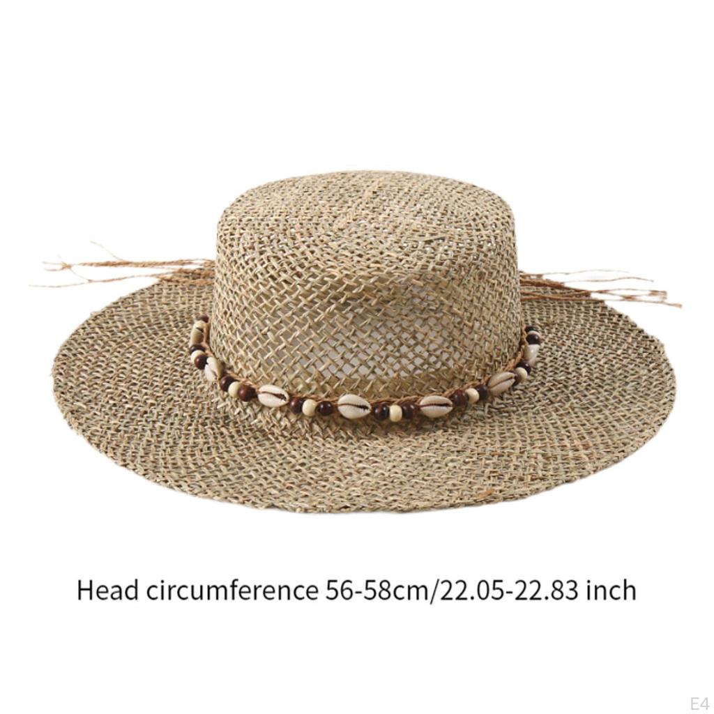 Elegant Seagrass Sun Hat for Women And Outdoor Adventures
