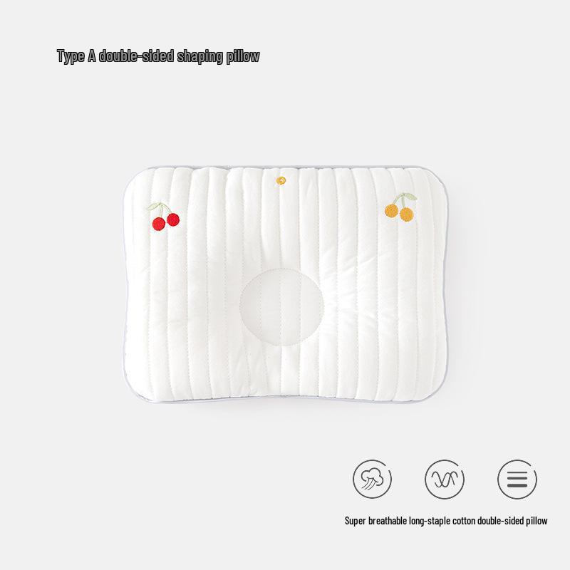 Breathable Newborn Shaping Pillow for 0-6 Months - Corrects Flat Head, Sweat-Absorbent, All-Season Use