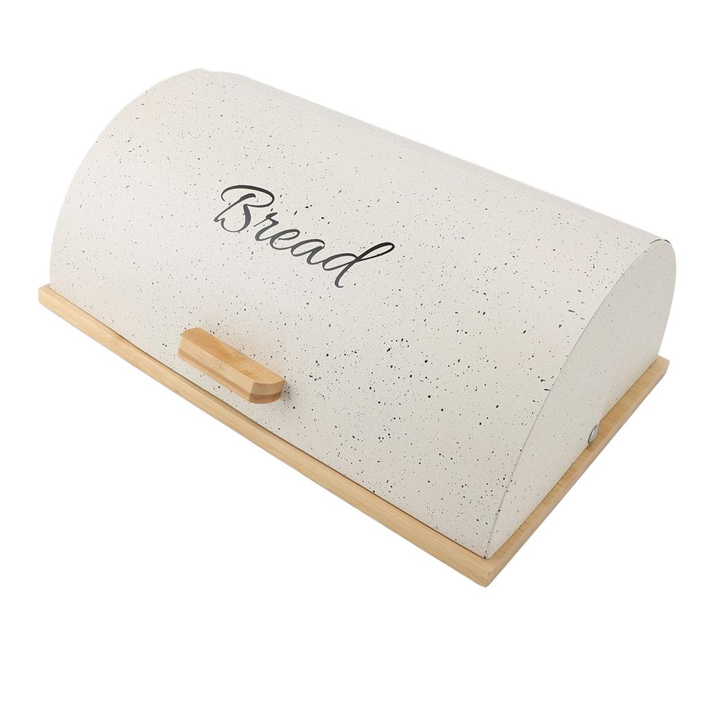 Brotdose Holz Eisen Rolldeckel Flachseitiger Brotaufbewahrungsbehälter mit 3 Stück Vorratsgläsern für