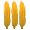 3Pcs Lifelike Plastic Corn Decorations Realistic Artificial Vegetable Props for Home Shop Bakery Party Food Display Photography