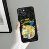 Phone Case for Apple iPhone 14 11 12 13 17 Pro Max 16 Air XR XS MAX 15 Pro 7 8 Funda Phone Cover Cute S-simpsons