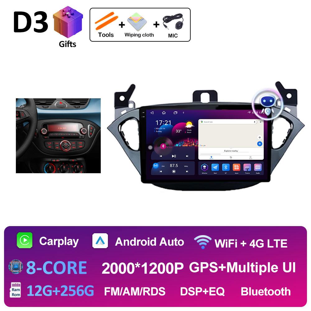 9 Inch Car Video For Opel Corsa E 2015 2016 2017 2018 2019 Radio Player Navigation GPS Wireless Carplay Cooling Fan Auto Tools