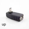 Mini USB 5kolíkový samec na USB typ A samice 90stupňový úhlový převodník Konektor dat synchronizace OTG adaptér pro auto PC Tablet Telefon U-Disk
