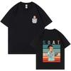 New Tshirt Unisexs and Unisexs Loose Summer Cotton Cartoon 2D Printing Large Fashion Short Sleeve Handsome Round Neck Stu