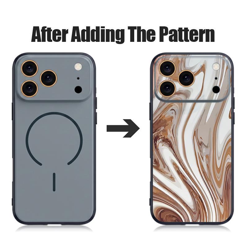 Aquarell Marmor Hülle Für iPhone 17 18 Pro Max Für iPhone 16 15 14 13 Pro Max Magnetisch Für Magsafe Hautgefühl Hybride Handyhülle