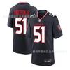 Houston Texans NFL Football Trikot 51 Will Anderson Jr Herren Baumwolle Sportliches Oberteil Basketball Fans