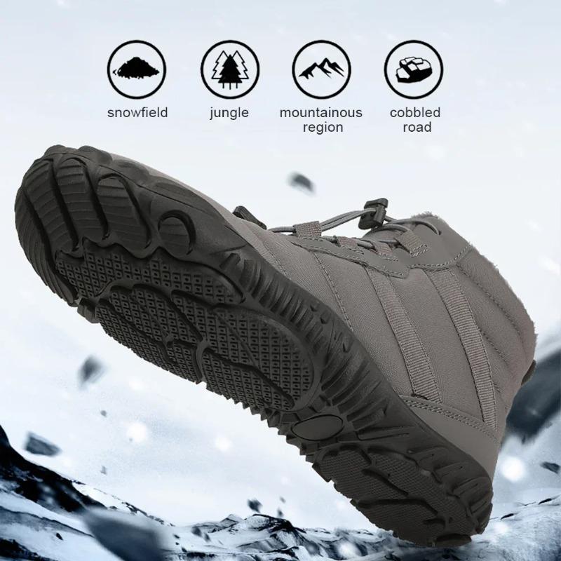 Unisex Winter Schneestiefel Herren Damen Rutschfest Trekkingschuhe Wasserdicht Wanderschuhe Freizeitschuhe zum Reisen Klettern Wandern