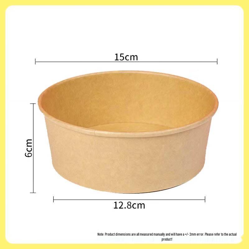 Binfu Disposable Kraft Paper Takeaway Food Containers 750ml