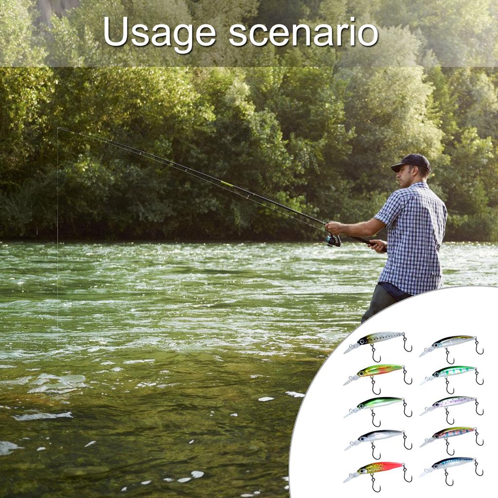 1.8g 40mm Crankbait Baits Sinking Fishing Lures Floating Swimbait Wobbler Hard Baits for Trouts Freshwater Saltwater