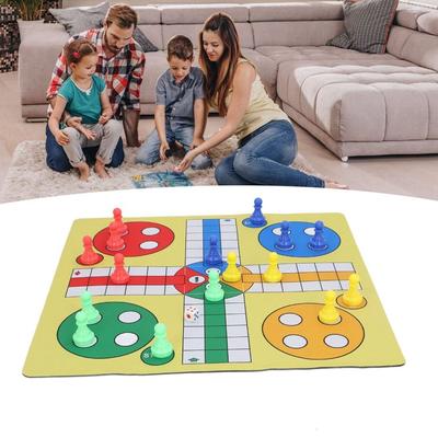 With Mouse Pad Flying Chess Interactive Toy Chessboard Toy Family Toy Ludo Chess Set  Travel Funny