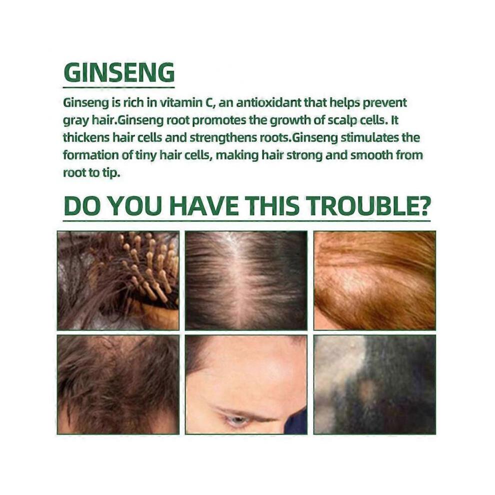 3pcs Ginseng Hair Tonic Stimulates Essential Spray  for Anti Hair Loss Hair Growth Nourishment Scalp Hair Follicles Care