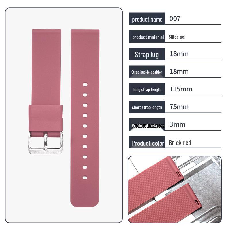 

Універсальний силіконовий ремінець для годинника Casio та Huawei, кріплення 18/20 мм, Спільний бренд