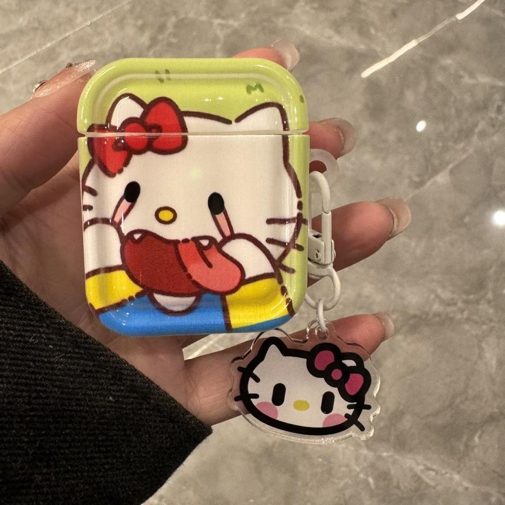 Fun grimace kt cat suitable for AirPods1st generation Apple earphone case AirPodspro1 Bluetooth protective case 1st generation