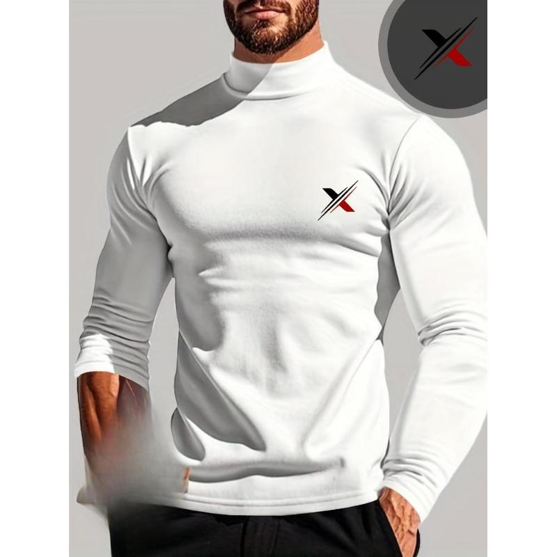 

Long Sleeve Tee, Fleece Lined, Solid Forest Green, Cold Weather Layering XXL чёрный