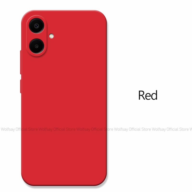 

Чехол для Samsung Galaxy A06 Чехол для Samsung Galaxy A06 Чехол Funda TPU Противоударный жидкий силиконовый чехол для телефона Samsung Galaxy A06 For Galaxy A06 красный
