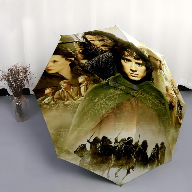 1pc The Fellowship of the Ring Automatic Opening and Closing Umbrella - Small Umbrella Suitable for Various Occasions G096