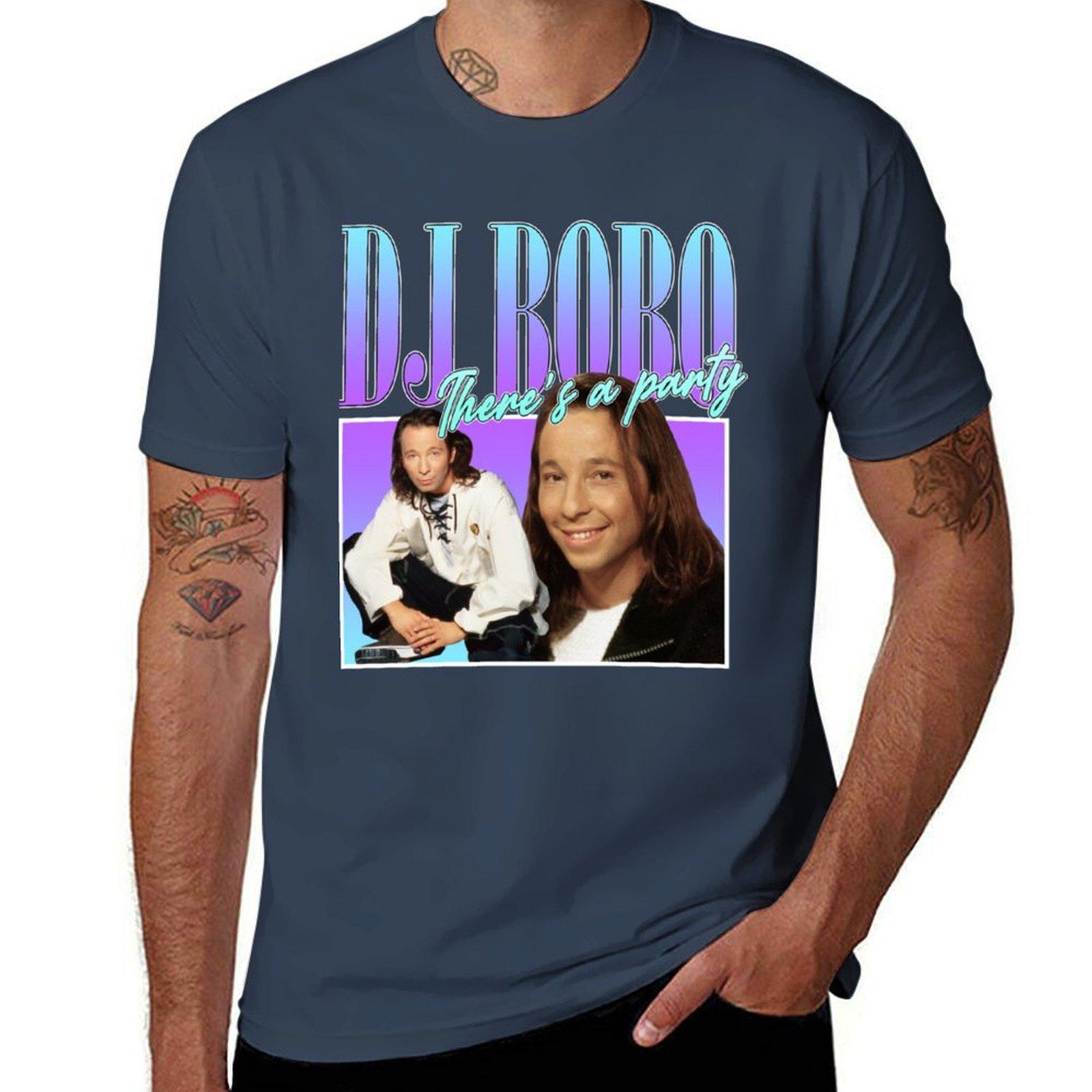 

DJ Bobo 90s Style Eurodance TShirt Simple Print Design TShirt S