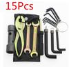 15x Motorcycle Tool Kit Spark Plug Wrench Remover Universal Repair