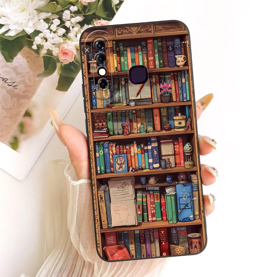 For Infinix Hot 8 / Hot 8 Lite X650 X650C X650B X650D Fashion Dusk Beach Painting Phone Case Shockproof Soft Silicone Bumpers