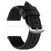 Soft Silicone Rubber Watch Strap 20mm 22mm 24mm Men Women Stitching Sport Waterproof Breathable Wrist Band for Seiko Bracelet