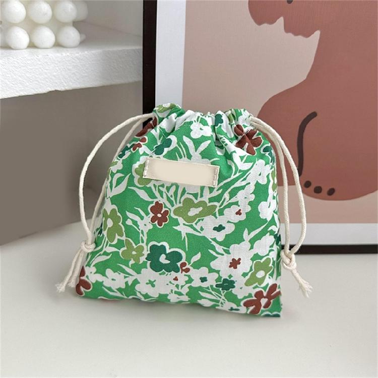 Fashion Flower Print Drawstring Bag Women's Fashion Bag Men's Toiletry Bag For Organizing Lipstick Toiletries