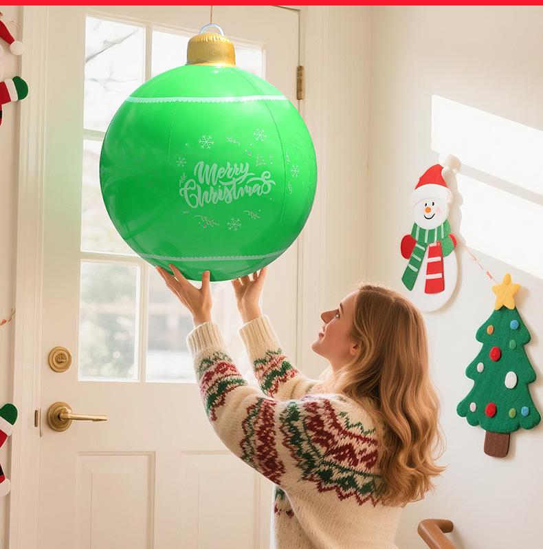 Inflatable Christmas Balls for Garden Party Atmosphere Decoration