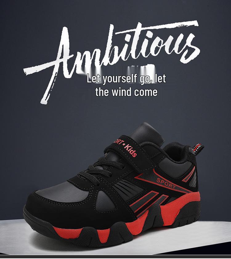 Boys' Breathable Non-slip Running Shoes for Ages 6-12 – Wear-resistant, Trendy, Spring/Autumn