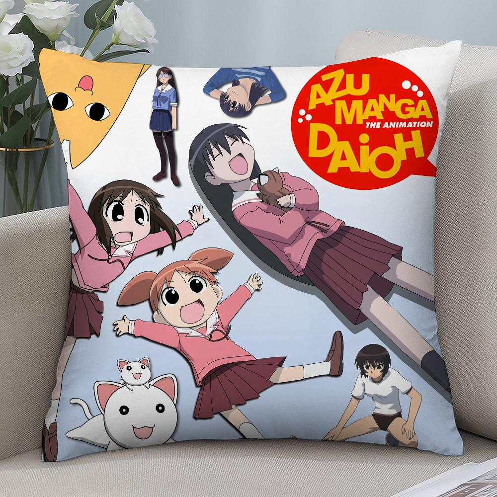 Anime A-Azumanga Daioh Kissenbezug 3D-Druck Polyesterfaser 40*40 cm Zuhause Sofa Dekoration Festivalgeschenk