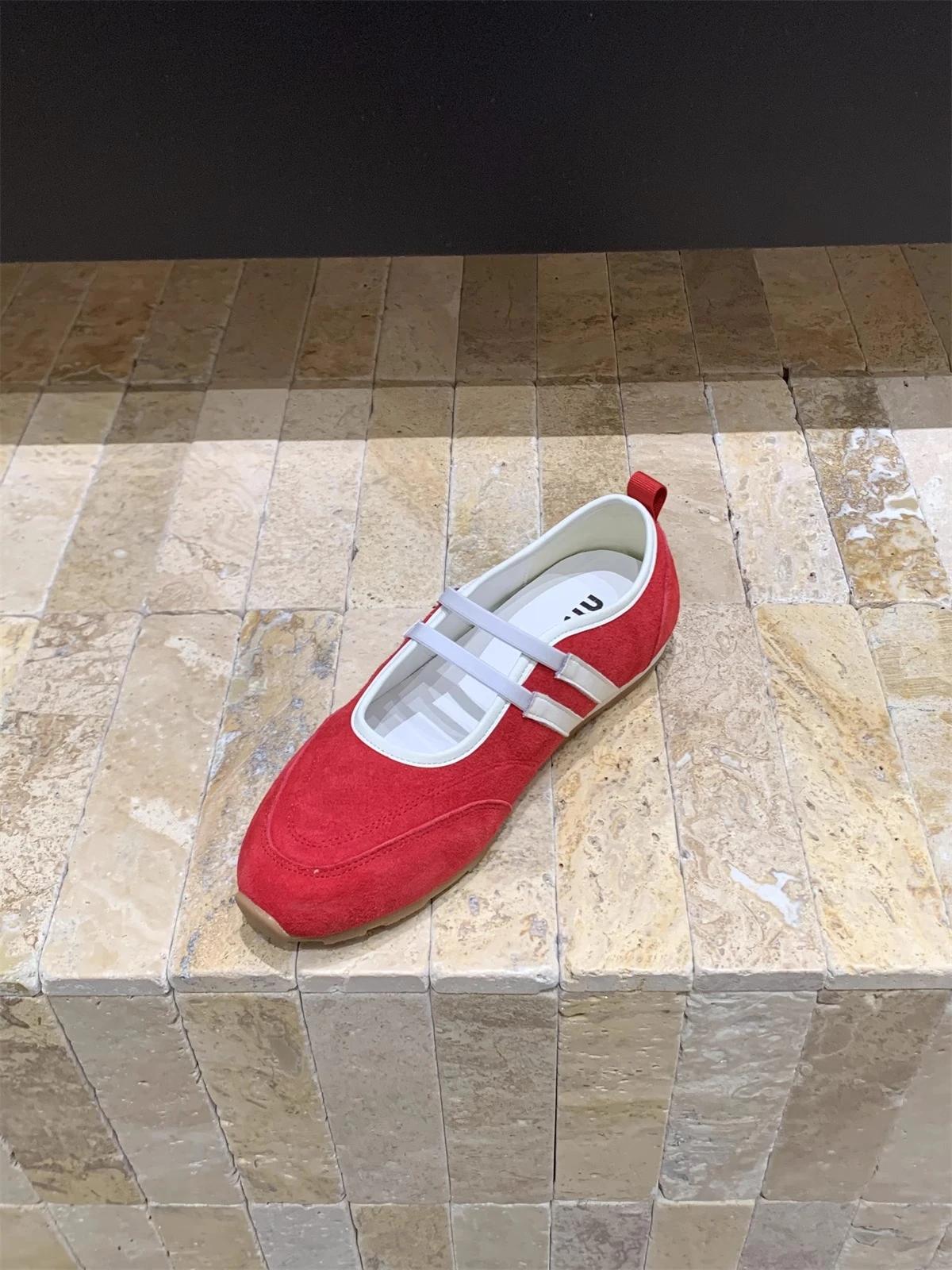 

Women s Retro Shoes Colorblocking Shallow Mouth Round Toe Moccasin Leather Casual Flat Shoes Comfortable Soft Sole Women Shoes 35 червоний