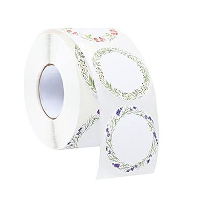 500x/Roll Jar Labels Self-Adhesive Labels Round Stickers Writeable Labels Stickers Baking Labels for Crafts Gift Bag