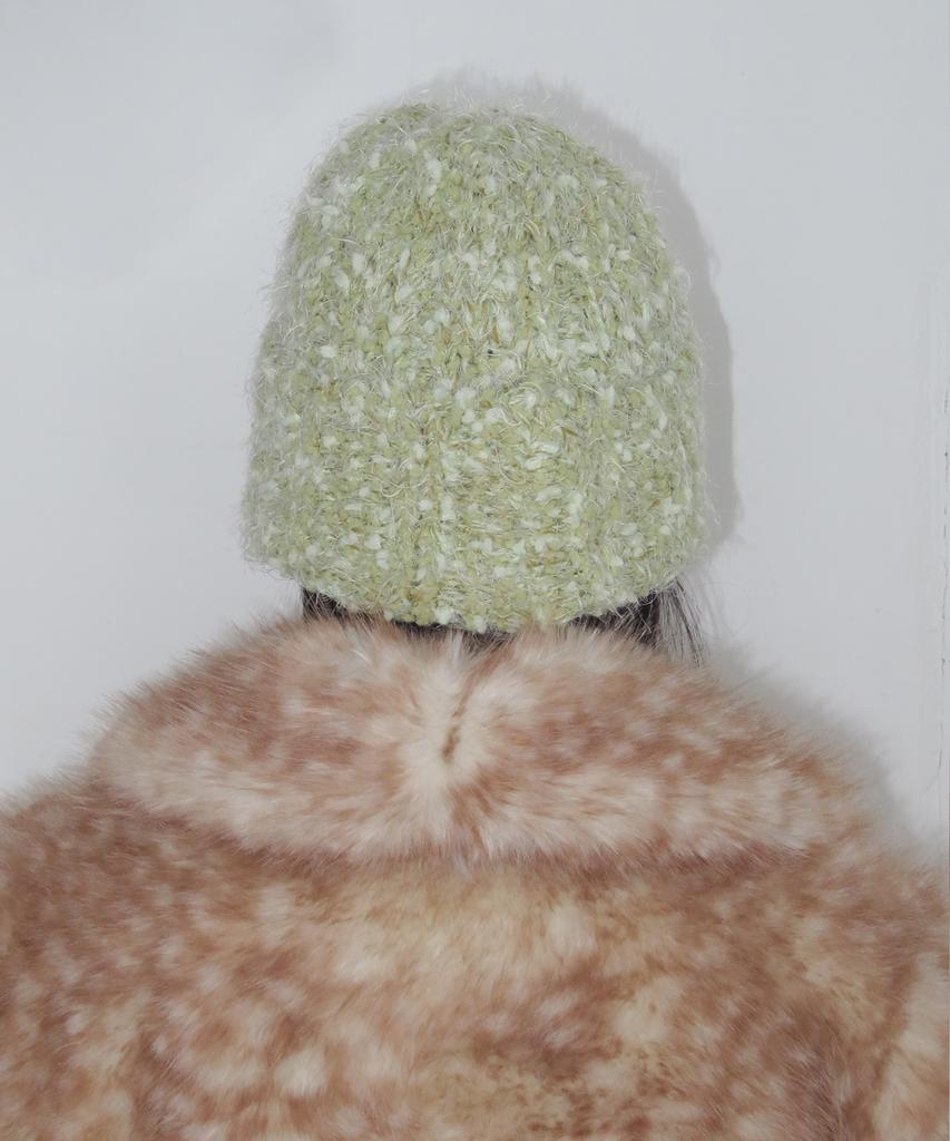 FUNFROMFUN Popcorn Knit Beanie, Moss Green