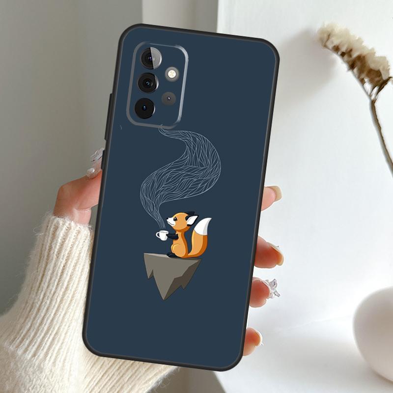 Anime Funny Fox Case For Samsung Galaxy A52 A32 A12 A16 A26 A36 A56 A15 A35 A55 A34 A54 A13 A33 A53 A17 A06