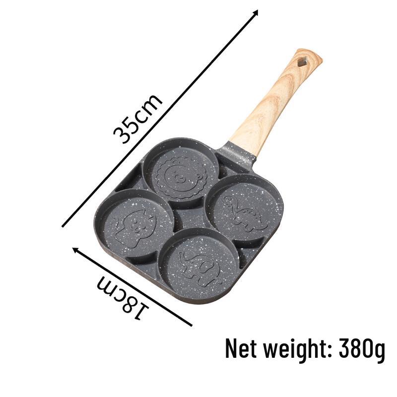 4-Hole Non-Stick Breakfast Egg Frying Pan